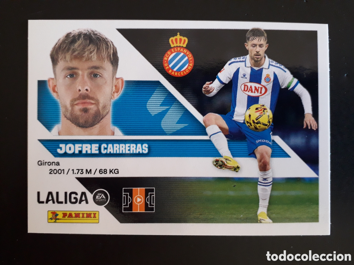 Cromos de f&uacute;tbol: JOFRE RCD ESPA&Ntilde;OL/ESPANYOL N&deg; 14 ED ESTE 2026 2027 26 27 SIN PEGAR PEDIDO M&Iacute;NIMO 3&euro;