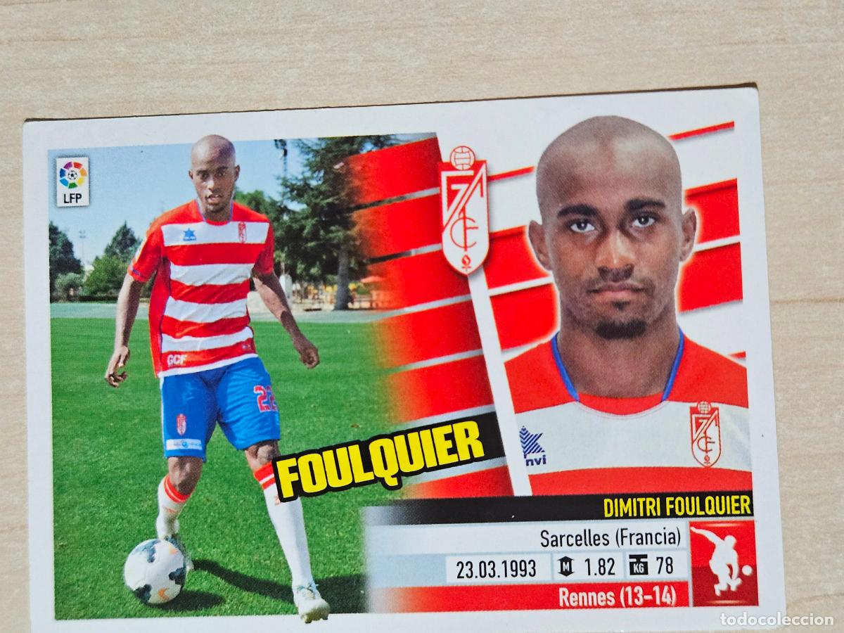 Fu&szlig;ball-Sticker: EDICIONES ESTE 2013 14 COLOCA FOULQUIER - CROMO SIN PEGAR - GRANADA