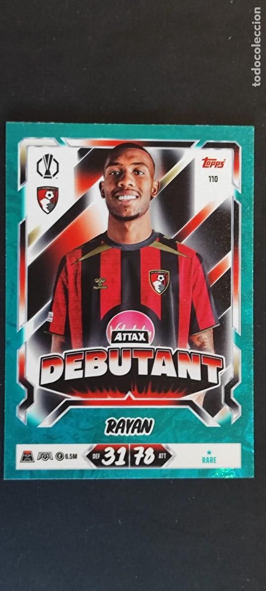Fu&szlig;ball-Sticker: 20 ANIVERSARIO MATCH ATTAX 26/27 UCL CARD PARALELA VERDE RAYAN AFC BOURMEMOUTH # 110 TOPPS