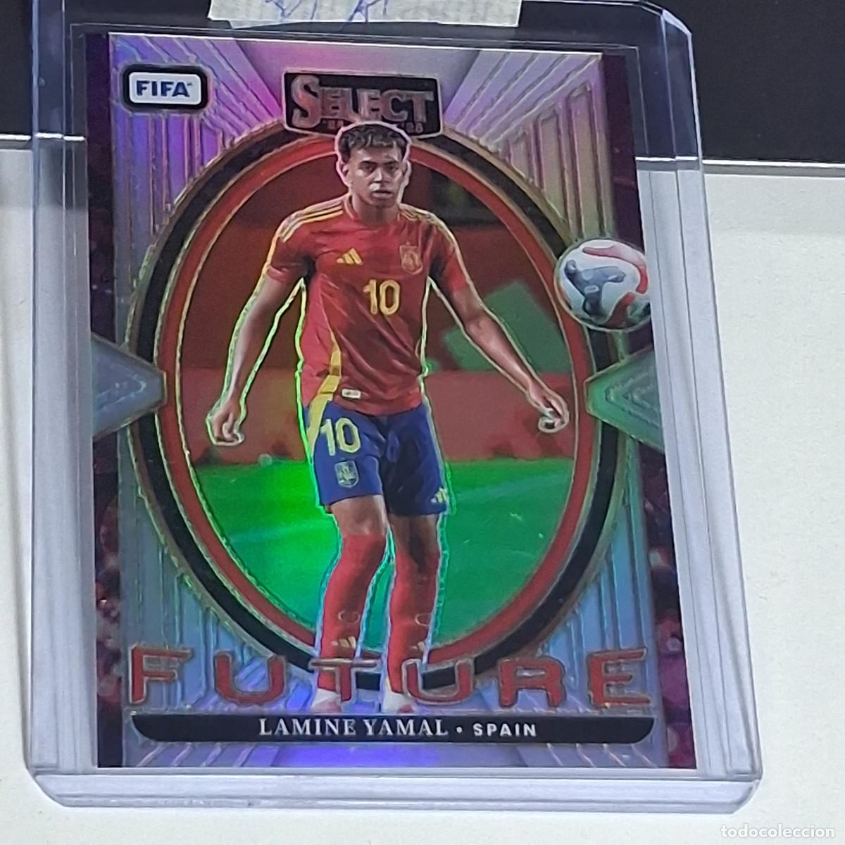 Cromos de Futebol: C1A1 2 LAMINE YAMAL 2024-25 PANINI SELECT FIFA SOCCER FUTURE SILVER PRIZM SPAIN INSERT