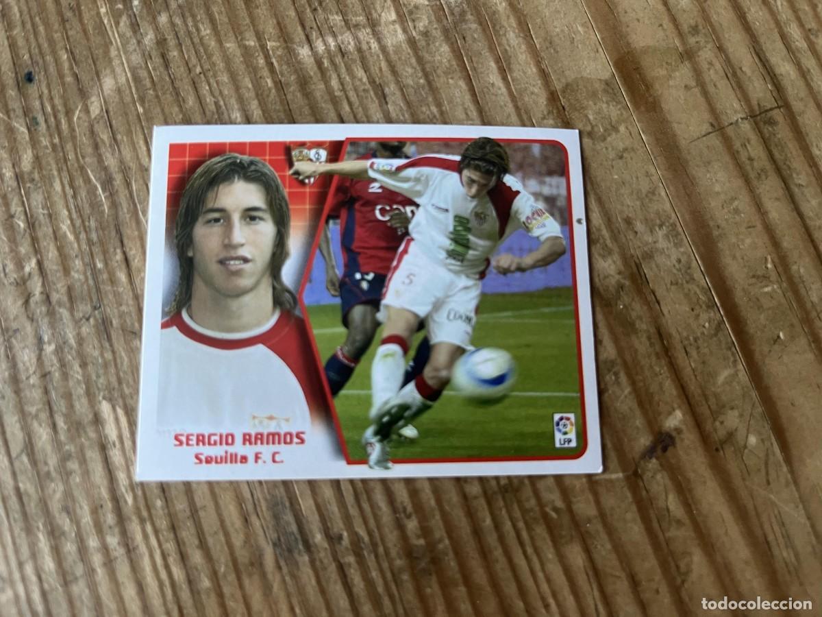 Cromos de f&uacute;tbol: CROMO SIN PEGAR NUNCA PEGADO ALBUM LIGA ESTE 05 06 2005 2006 SEVILLA SERGIO RAMOS BAJA