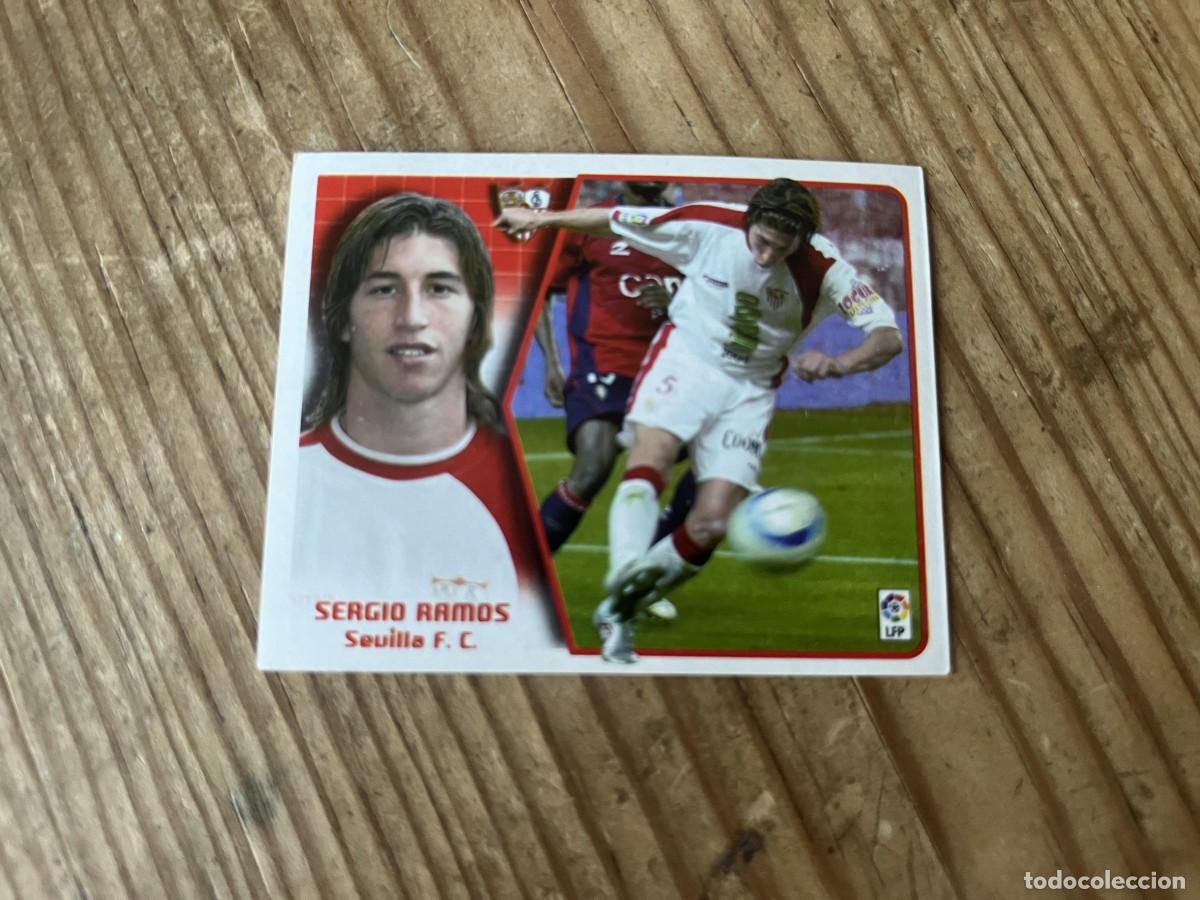 Cromos de f&uacute;tbol: CROMO SIN PEGAR NUNCA PEGADO ALBUM LIGA ESTE 05 06 2005 2006 SEVILLA SERGIO RAMOS BAJA