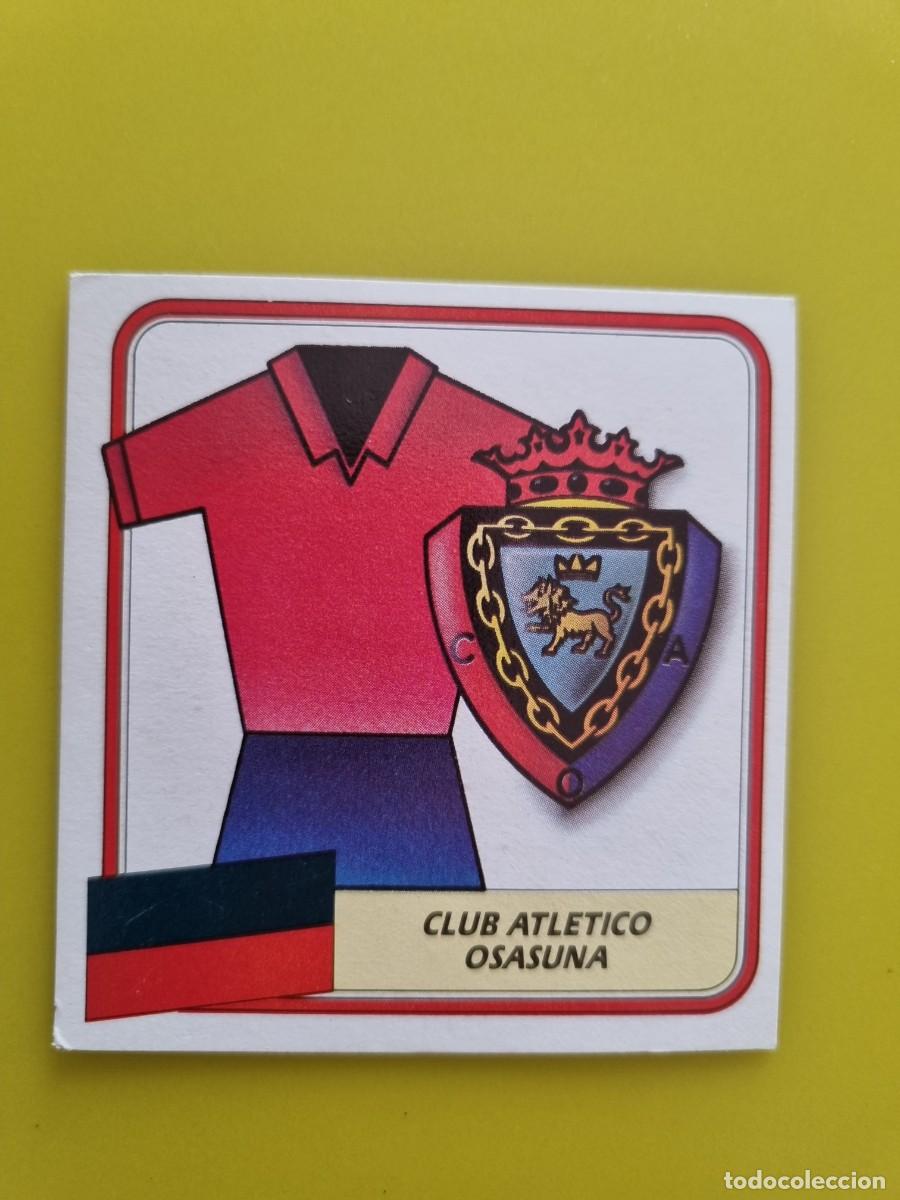 Cromos de f&uacute;tbol: CROMO FUTBOL LIGA ESTE 89 90 1989 1990 NUNCA PEGADO SIN PEGAR UNIFORME Y ESCUDO OSASUNA AR926