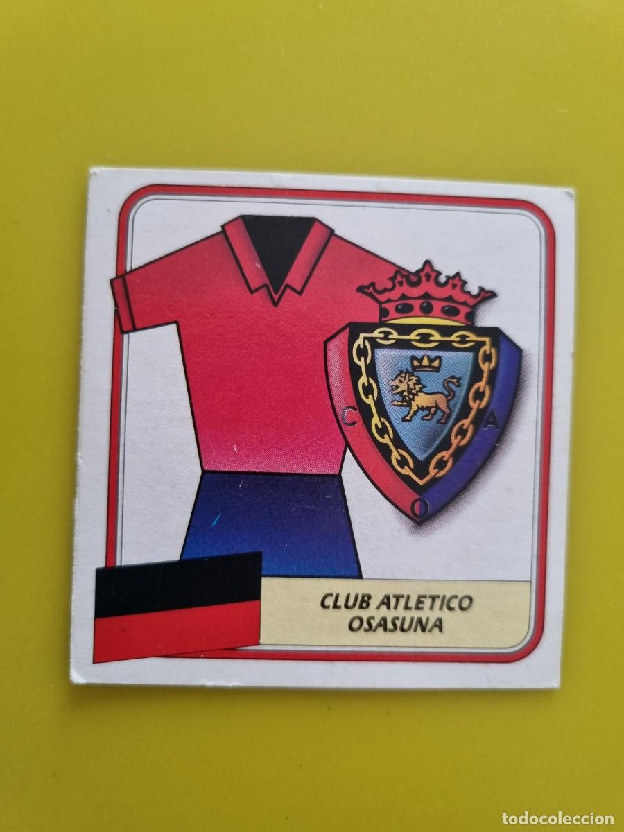 Cromos de f&uacute;tbol: CROMO FUTBOL LIGA ESTE 89 90 1989 1990 NUNCA PEGADO SIN PEGAR UNIFORME Y ESCUDO OSASUNA AR926