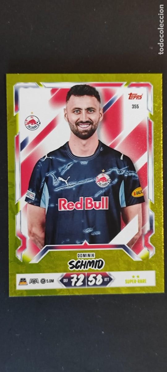 Figurine di Calcio: 20 ANIVERSARIO MATCH ATTAX 26/27 UCL CARD PARALELA YELLOW SCHMID SALZBURGO # 355 TOPPS