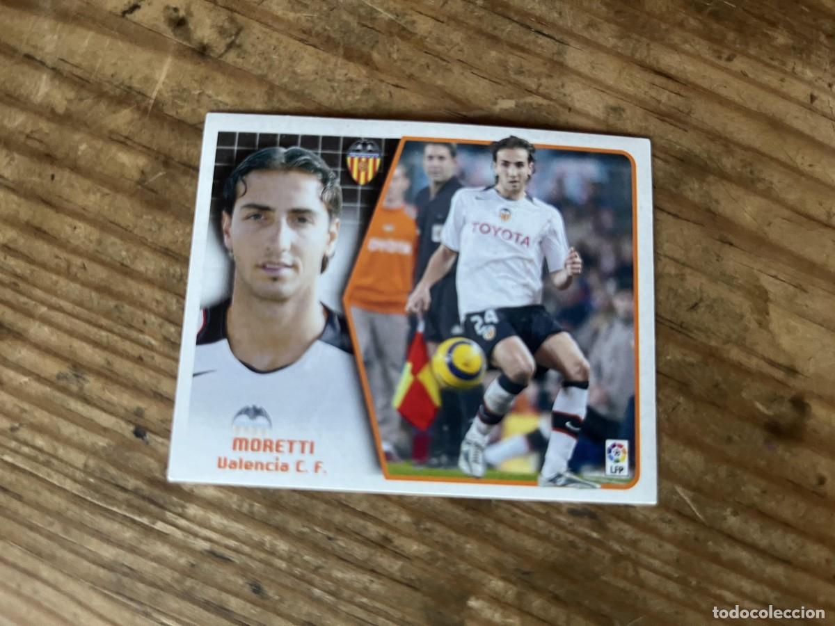 Cromos de f&uacute;tbol: CROMO SIN PEGAR NUNCA PEGADO ALBUM LIGA ESTE 05 06 2005 2006 VALENCIA MORETTI