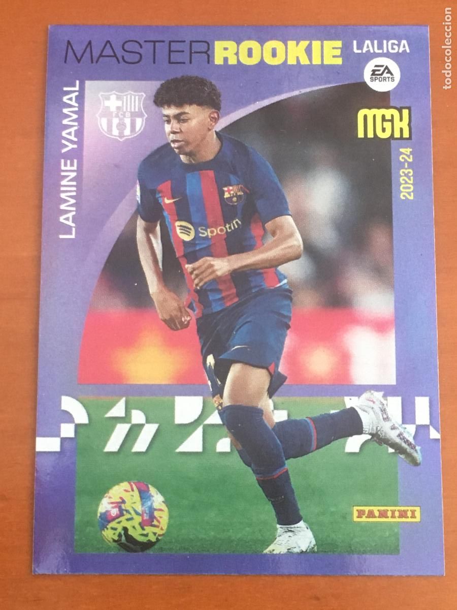 Fu&szlig;ball-Sticker: lamine yamal barcelona master rookie 425 megacracks 2023 2024 23 24 muy buen estado