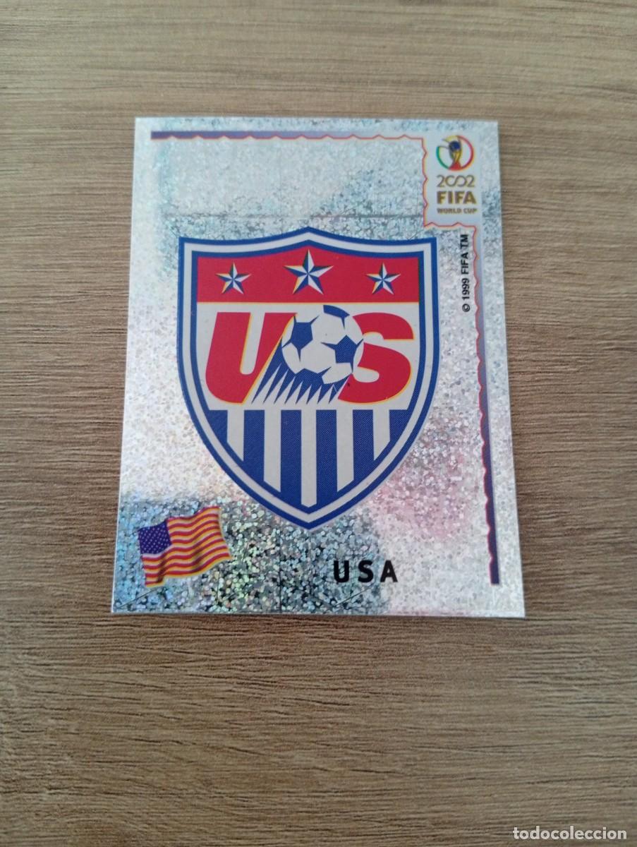 Cromos de f&uacute;tbol: ESCUDO ESTADOS UNIDOS 278 MUNDIAL KOREA JAPON 2002 02 PANINI NUNCA PEGADO