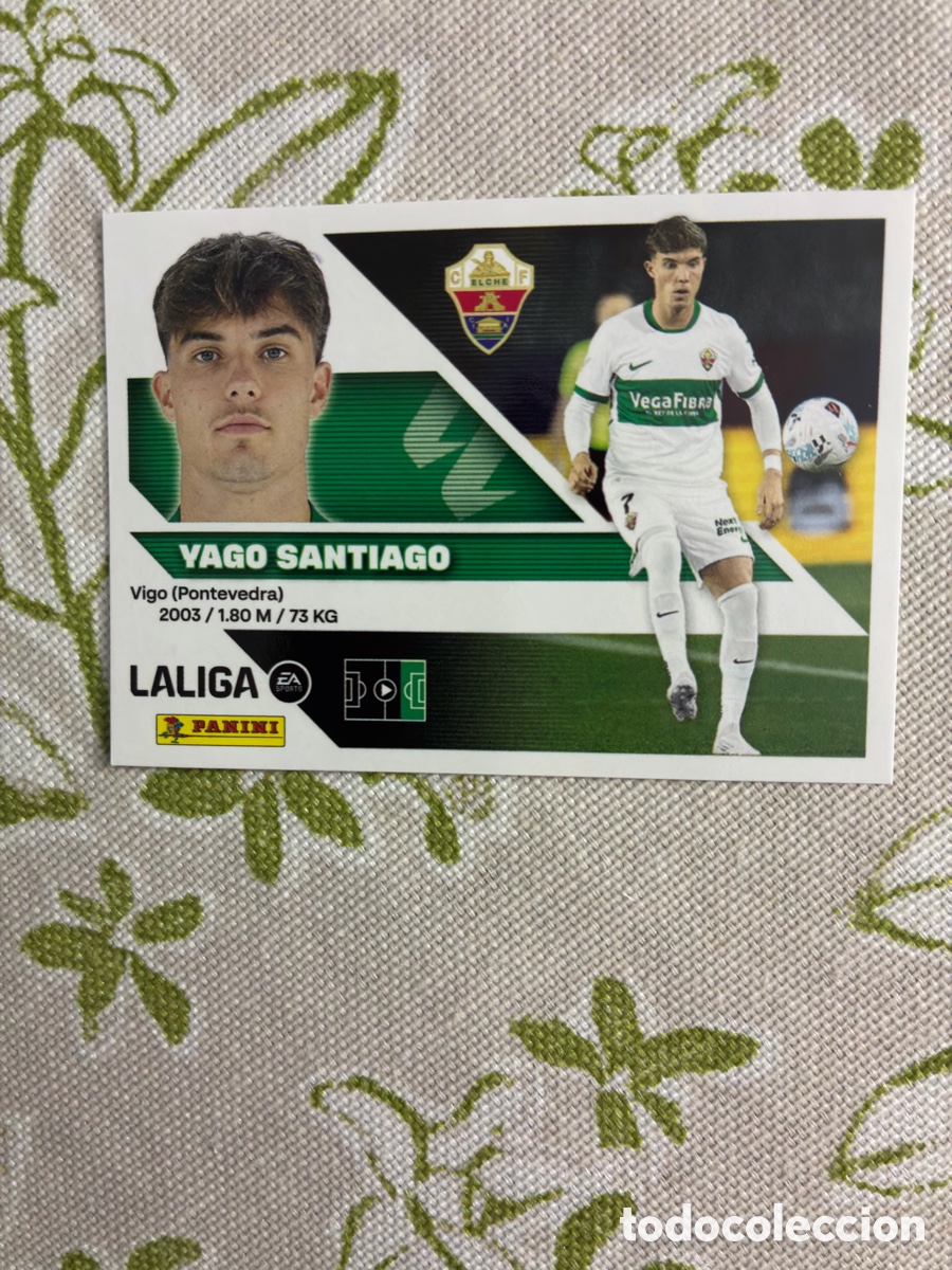 Cromos de f&uacute;tbol: Cromo Yago Santiago N&ordm; 20 Elche CF - Colecci&oacute;n Este Panini Liga 2026-27 (Sin Pegar)