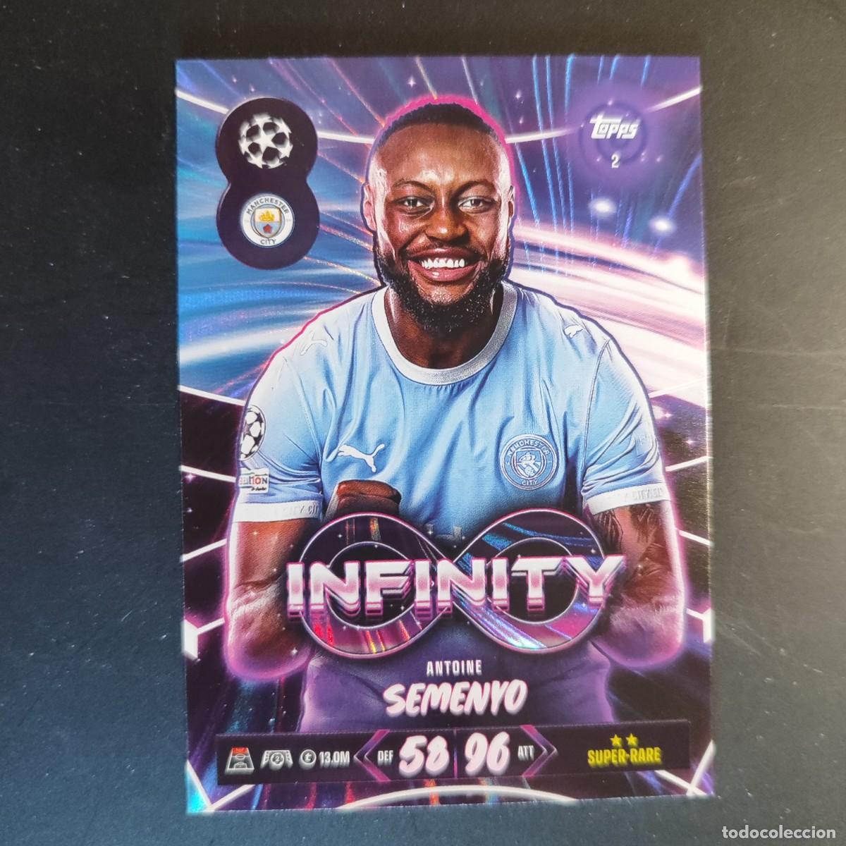 Fu&szlig;ball-Sticker: 20 ANIVERSARIO MATCH ATTAX 26/27 UCL CARD INFINITY SEMENYO MANCHESTER CITY # 2 TOPPS