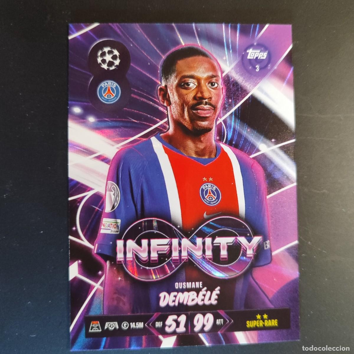 Fu&szlig;ball-Sticker: 20 ANIVERSARIO MATCH ATTAX 26/27 UCL CARD INFINITY DEMBELE PSG # 3 TOPPS