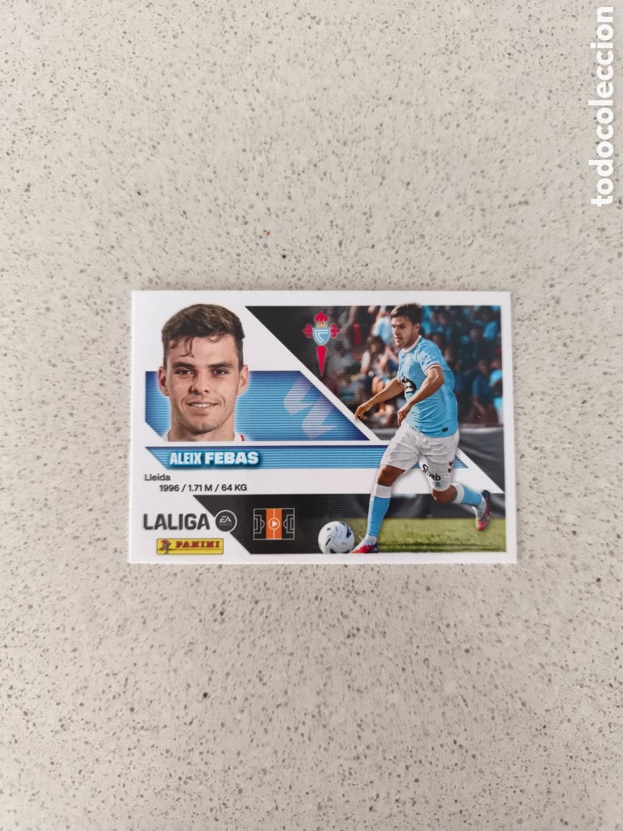 Cromos de f&uacute;tbol: CROMO N&Uacute;MERO 10 &Uacute;LTIMO FICHAJE FEBAS CELTA DE VIGO. LIGA ESTE 26/27. PANINI.