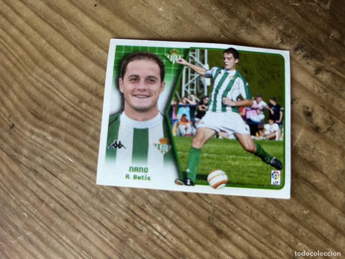 Cromos de f&uacute;tbol: CROMO SIN PEGAR NUNCA PEGADO ALBUM LIGA ESTE 05 06 2005 2006 FICHAJES # 15 NANO REAL BETIS