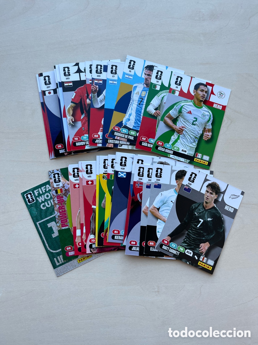 Cartes &agrave; collectionner de Football: Lote 30 cartas Adrenalyn XL Mundial 2026