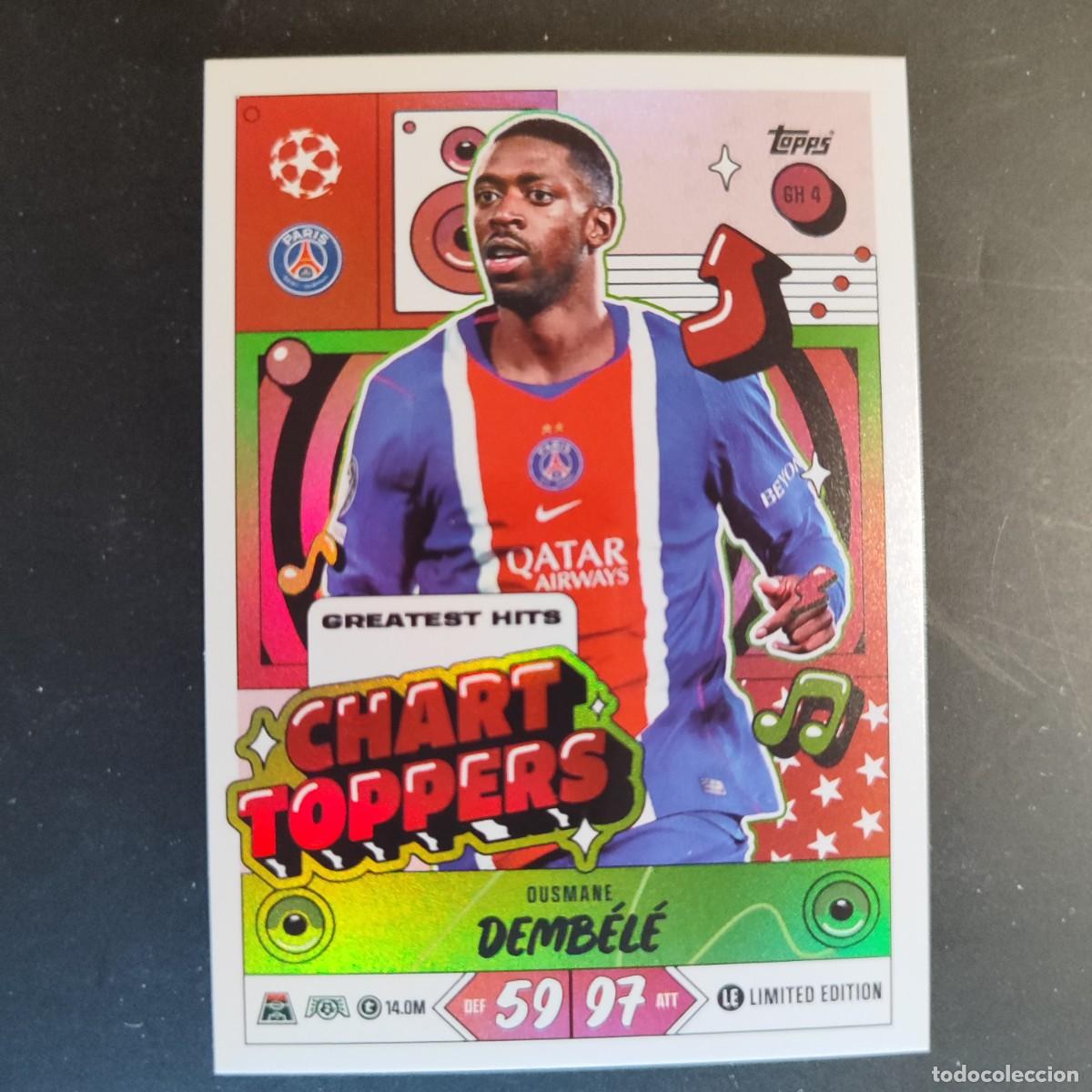 Cromos de Futebol: 20 ANIVERSARIO MATCH ATTAX 26/27 UCL CARD CHART TOPPERS DEMBELE PSG LE # GH4 TOPPS
