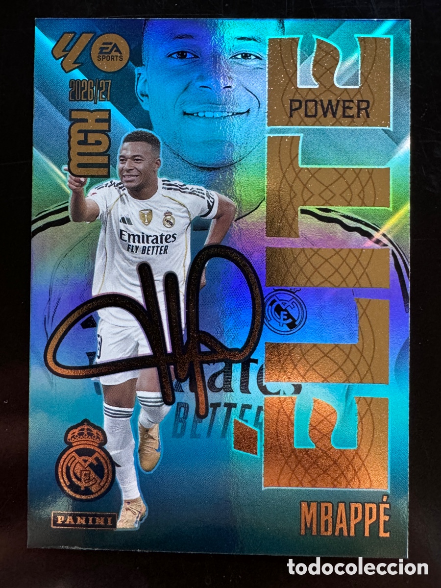 Football Stickers: Mbapp&eacute; Elite Power 10P Real Madrid Megacracks 2026/27