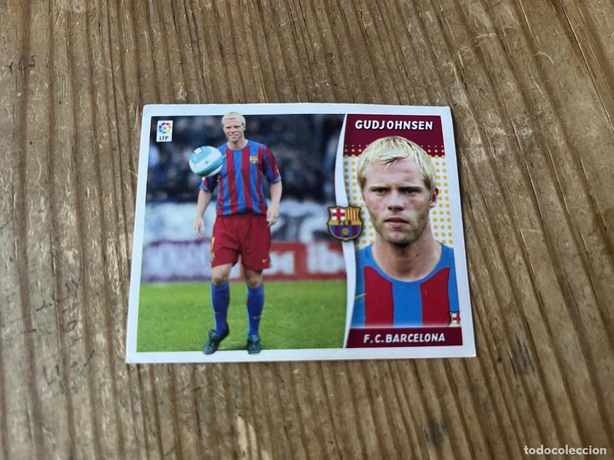 Figurine di Calcio: CROMO SIN PEGAR NUNCA PEGADO ALBUM LIGA ESTE 06 07 2006 2007 FICHAJES # 2 GUDJOHNSEN BARCELONA