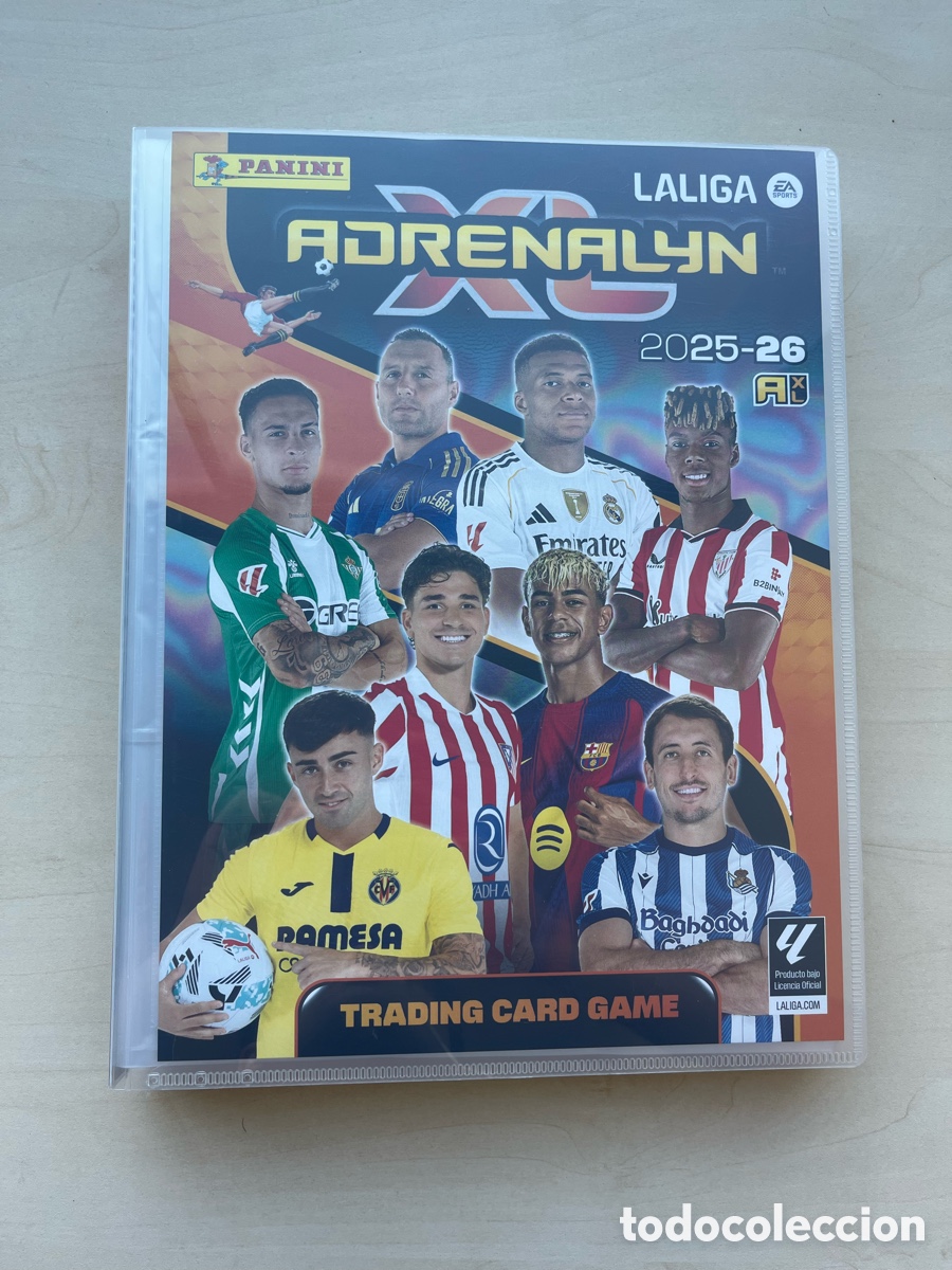 Cromos de f&uacute;tbol: &Aacute;lbum con 223 cartas Adrenalyn XL LaLiga 2025-26