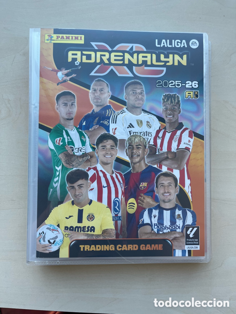 Cromos de f&uacute;tbol: &Aacute;lbum con 151 cartas Adrenalyn XL LaLiga 2025-26