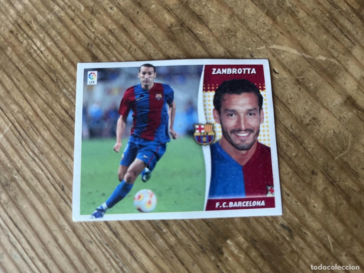 Cromos de f&uacute;tbol: CROMO SIN PEGAR NUNCA PEGADO ALBUM LIGA ESTE 06 07 2006 2007 FICHAJES 12 ZAMBROTTA BARCELONA VERSION