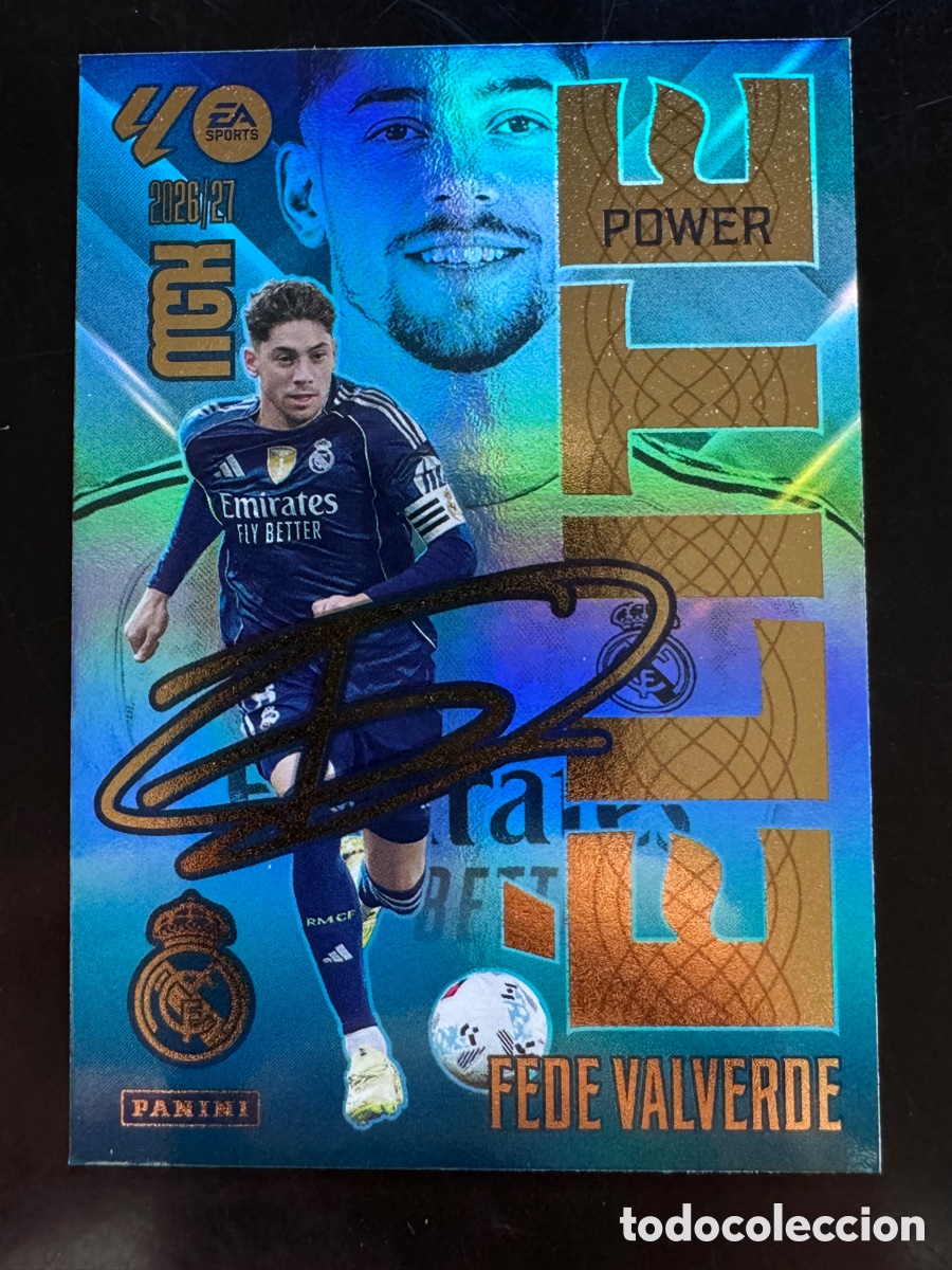 Cromos de f&uacute;tbol: Fede Valverde Elite Power 5P Real Madrid Megacracks 2026/27