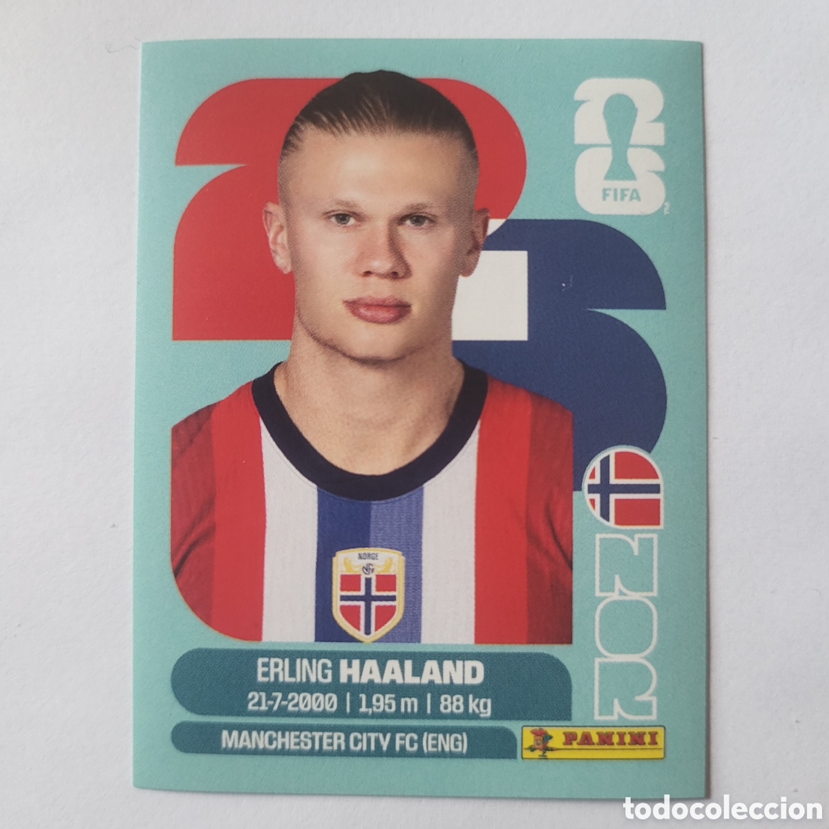 Cromos de f&uacute;tbol: NOR 15 Erling Haaland [Sticker] / FIFA World Cup 2026