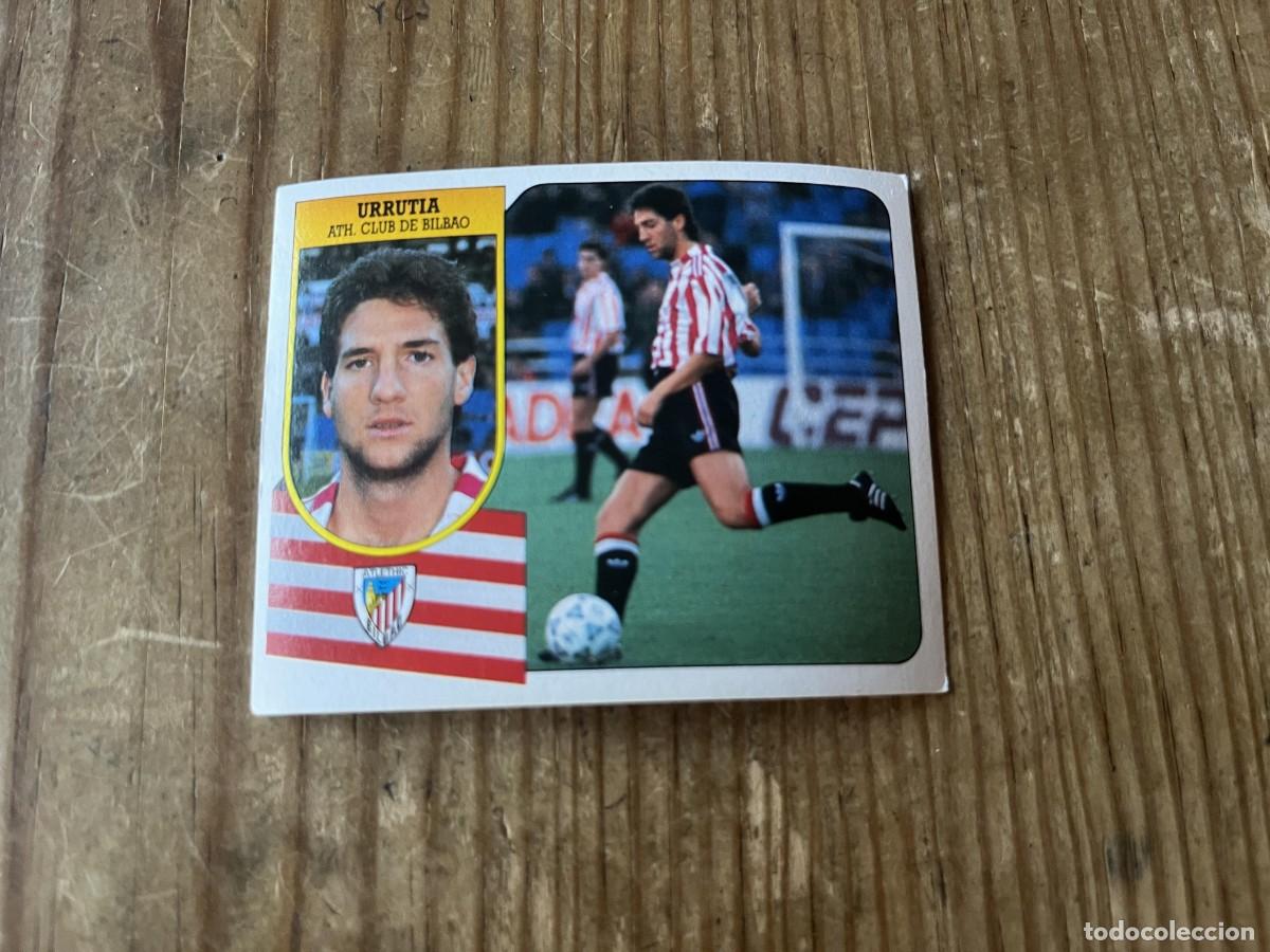 Fu&szlig;ball-Sticker: CROMO SIN PEGAR NUNCA PEGADO ALBUM LIGA ESTE 91 92 1991 1992 ATHLETIC BILBAO URRUTIA