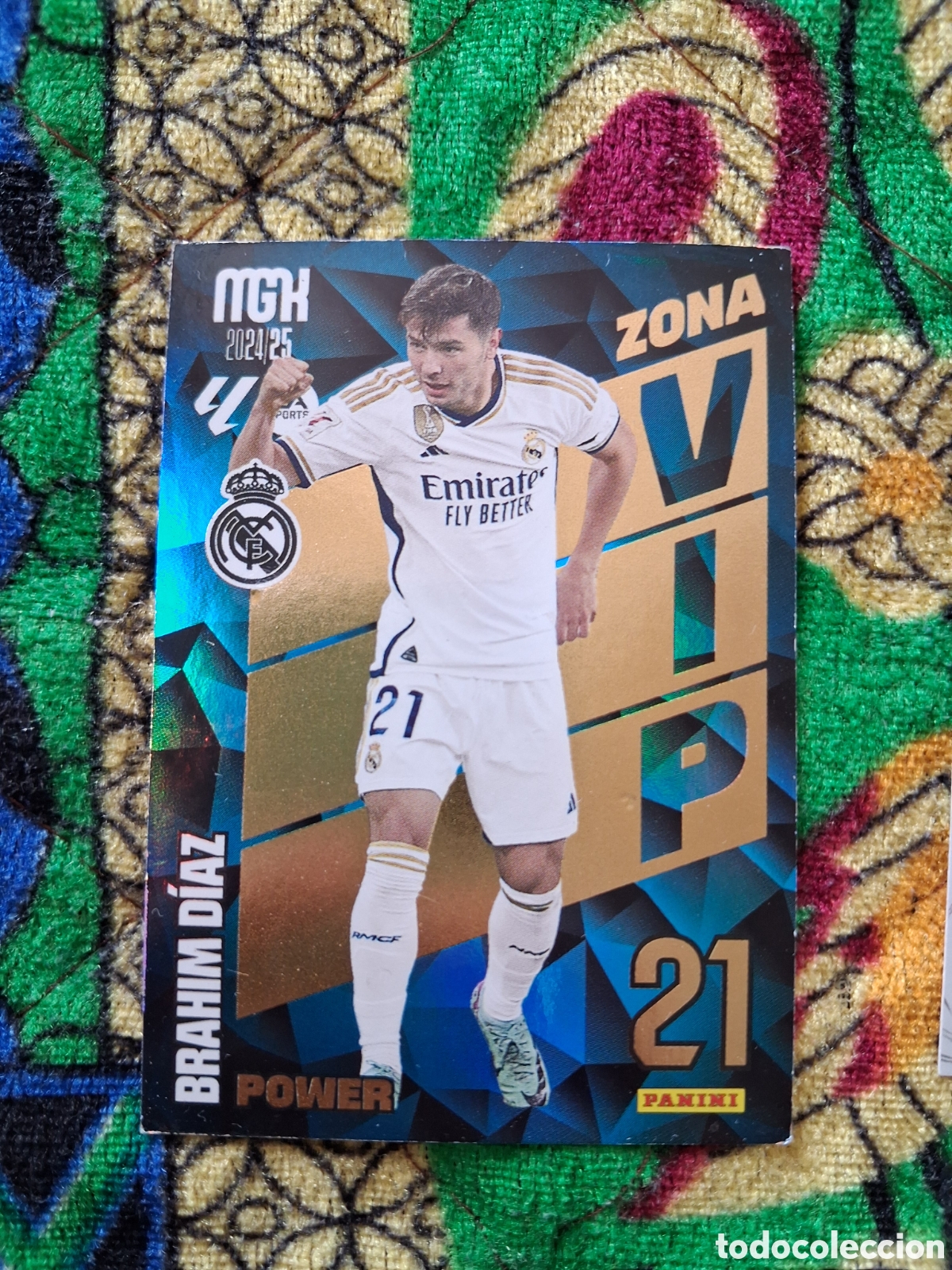 Cromos de f&uacute;tbol: CARD MEGACRACKS TEMPORADA 24/25: ZONA VIP POWER BRAHIM DIAZ, N&deg; P390