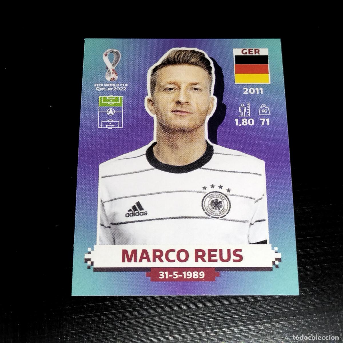 Fu&szlig;ball-Sticker: GER 18 MARCO REUS ALEMANIA CROMOS STICKER MUNDIAL QTAR 22 2022 FIFA WORLD CUP PANINI