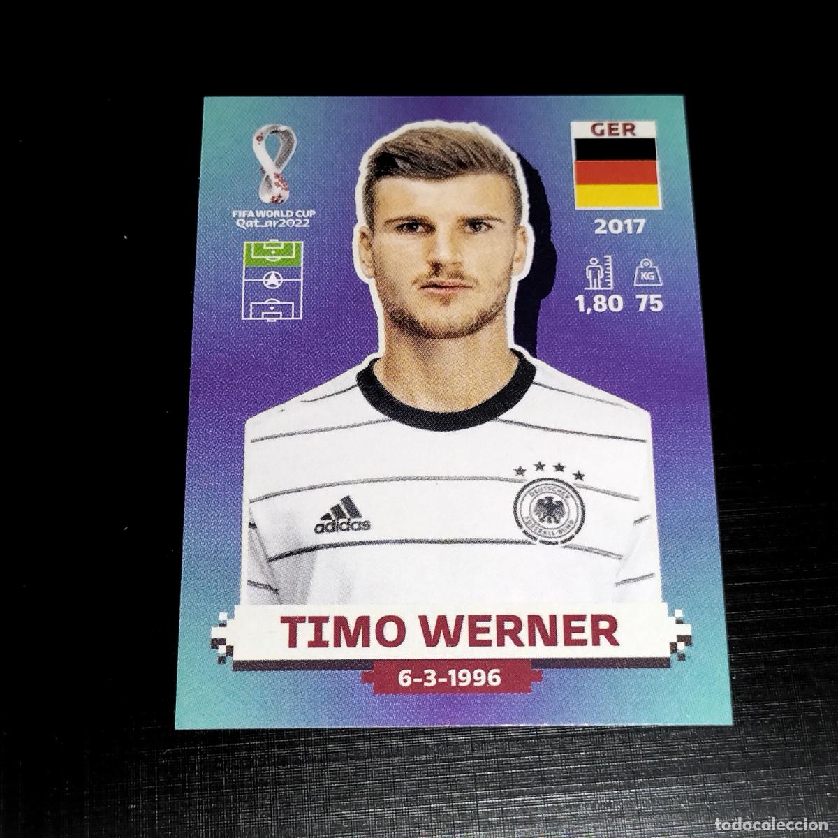 Fu&szlig;ball-Sticker: GER 20 TIMO WERNER ALEMANIA CROMOS STICKER MUNDIAL QTAR 22 2022 FIFA WORLD CUP PANINI