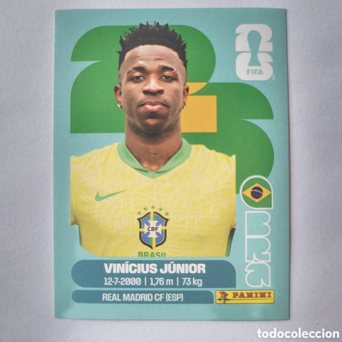 Fu&szlig;ball-Sticker: BRA 14 Vinicius Junior [Sticker] / FIFA World Cup 2026