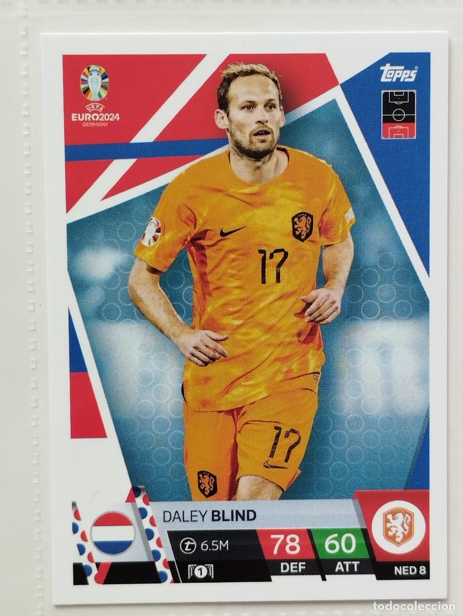Fu&szlig;ball-Sticker: CROMO CARD EURO 24 EUROCOPA 2024 MATCH ATTAX HOLANDA PAISES BAJOS NED8 DALEY BLIND