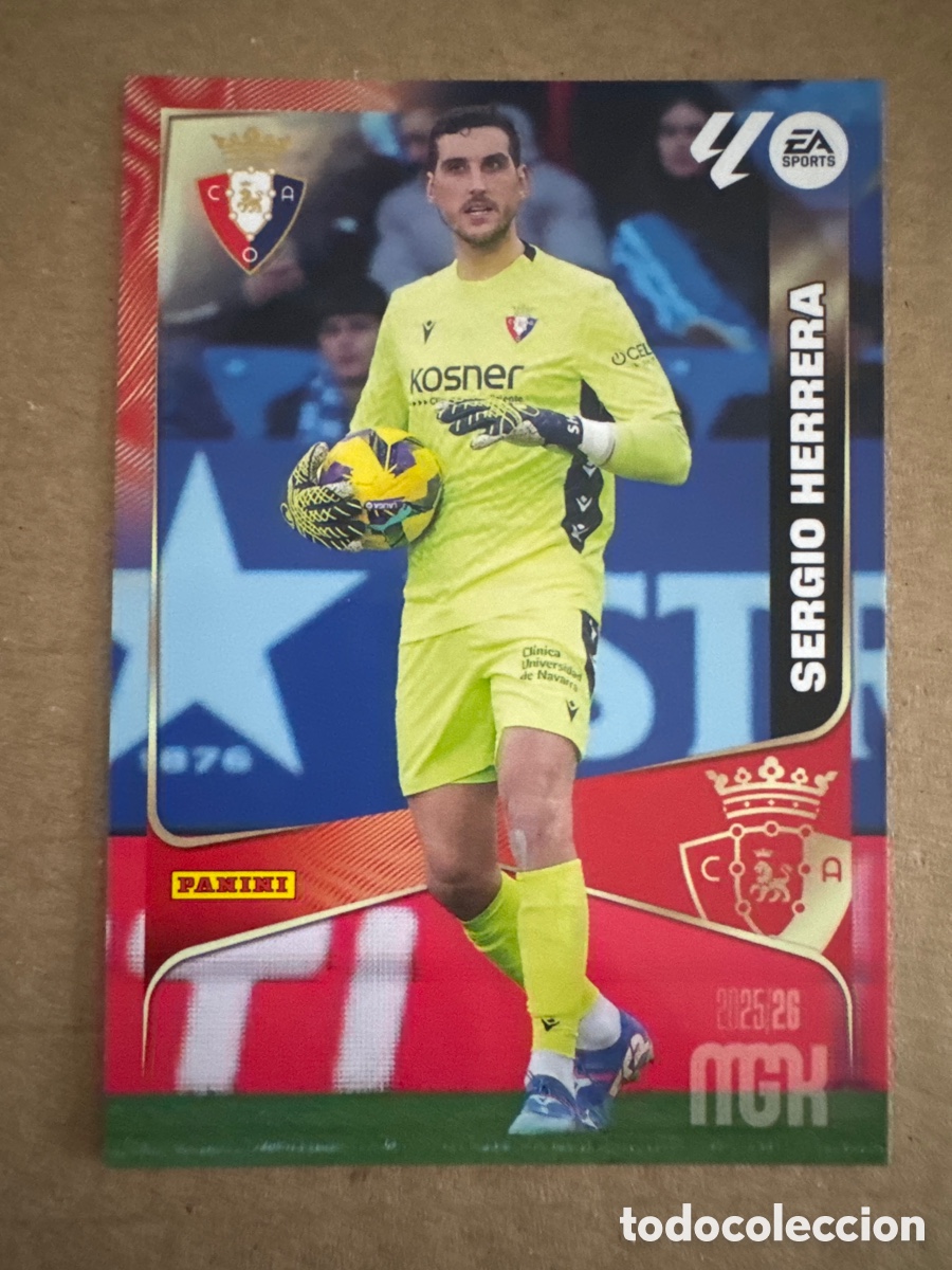 Cromos de f&uacute;tbol: # 254 Sergio Herrera CA Osasuna Megacracks 25 26 2025 2026 MGK