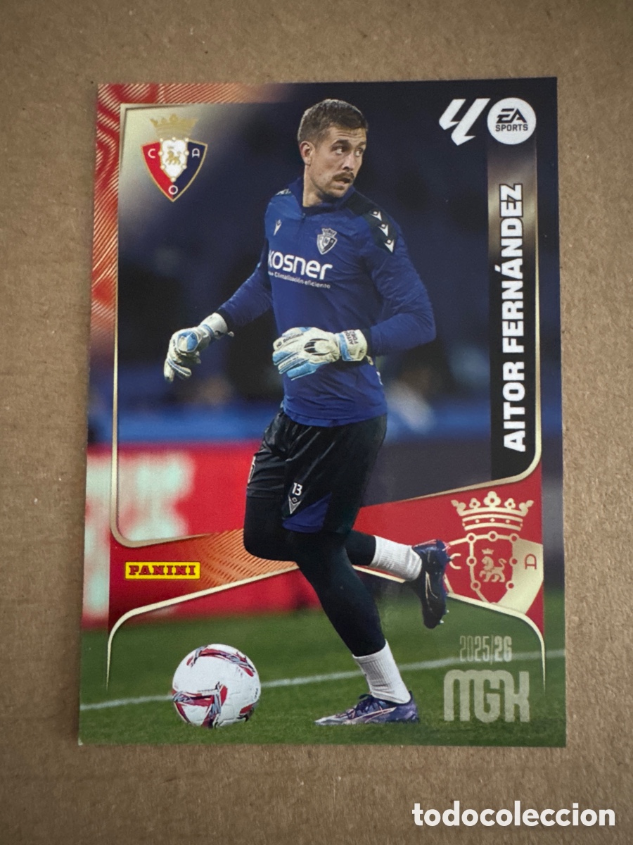 Cromos de f&uacute;tbol: # 255 Aitor Fern&aacute;ndez CA Osasuna Megacracks 25 26 2025 2026 MGK