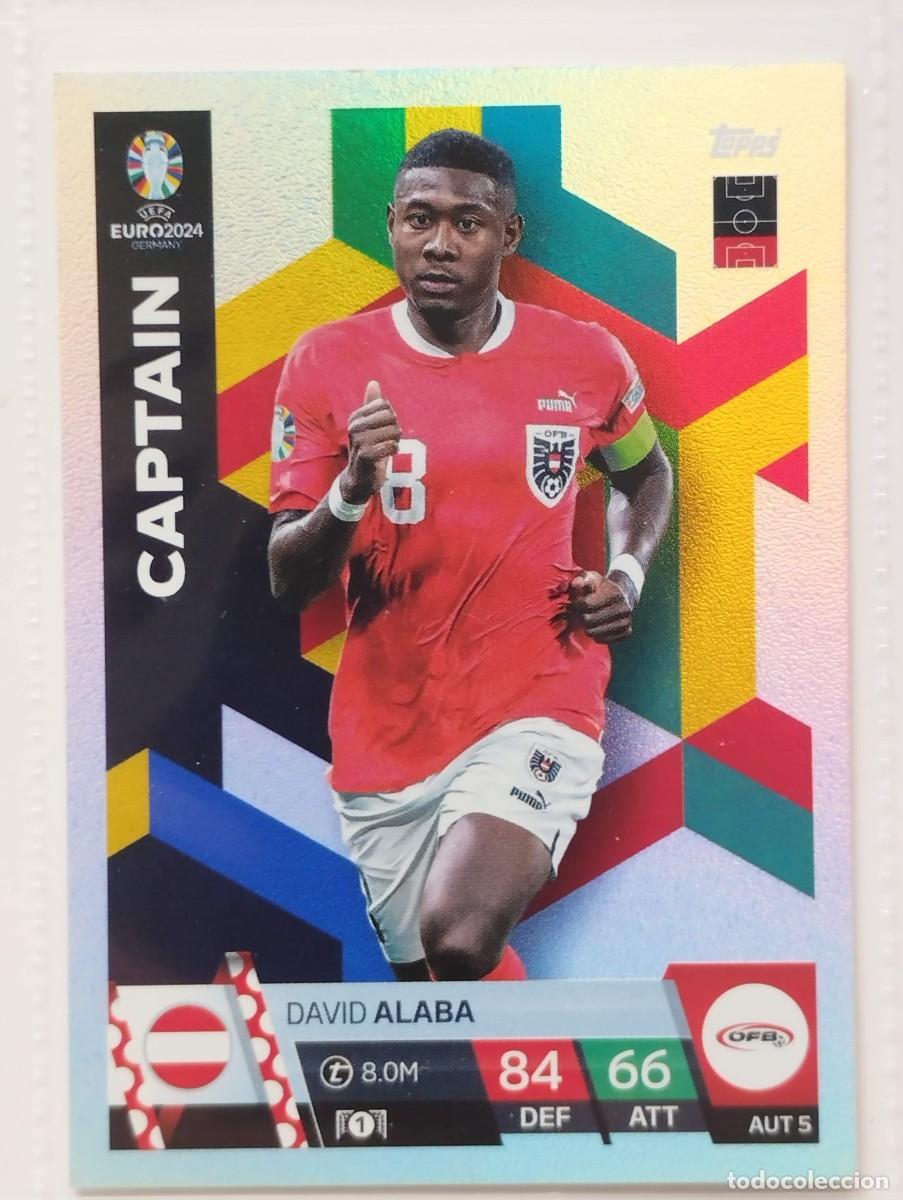 Figurine di Calcio: CROMO CARD EURO 24 EUROCOPA 2024 MATCH ATTAX AUSTRIA AUT5 AUT 5 DAVID ALABA CAPTAIN