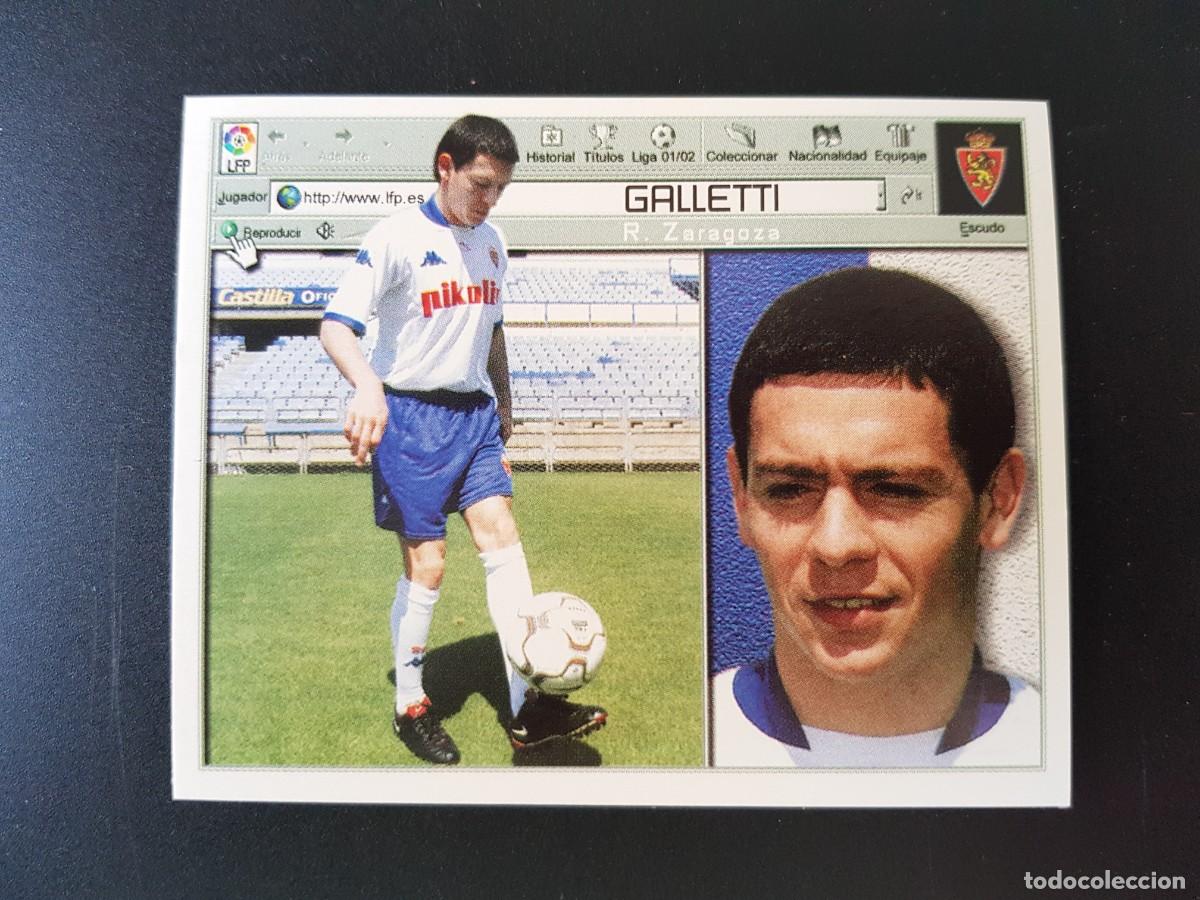 Football Stickers: Este Liga 2001/2002 2001 2002 01/02 01 02 Galletti Zaragoza ultimo fichaje 19 nuevo sin pegar