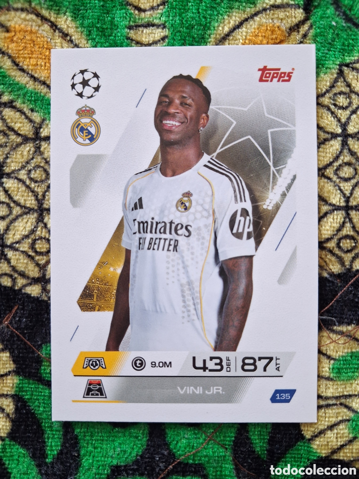 Cromos de f&uacute;tbol: Vinicius #135 Real Madrid Topps Match Attax Champions League 2025 2026