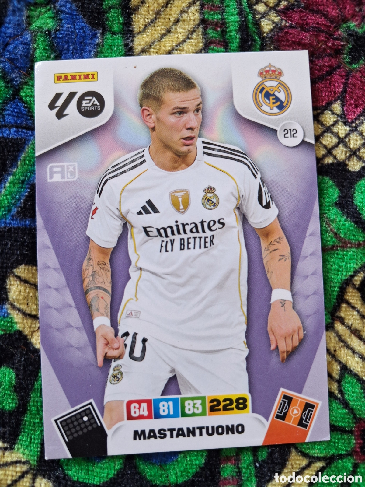 Cromos de f&uacute;tbol: A1143. ADRENALYN XL 2025 - 26 / 25 - 26 - MASTANTUONO 212 - REAL MADRID
