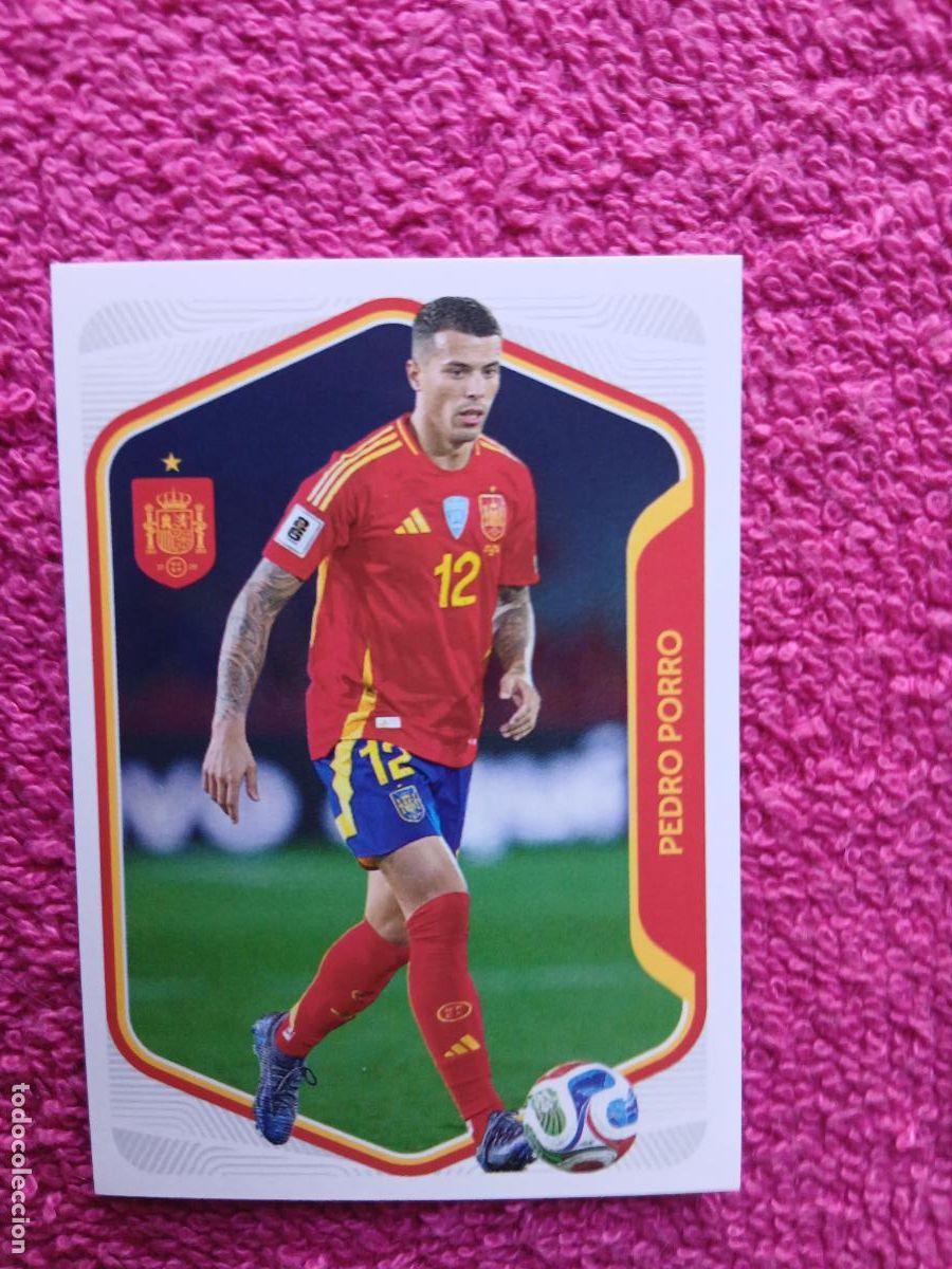 Cromos de f&uacute;tbol: espa&ntilde;a 2026 14 pedro porro selecci&oacute;n espa&ntilde;ola panini carrefour family mundial de futbol (H)