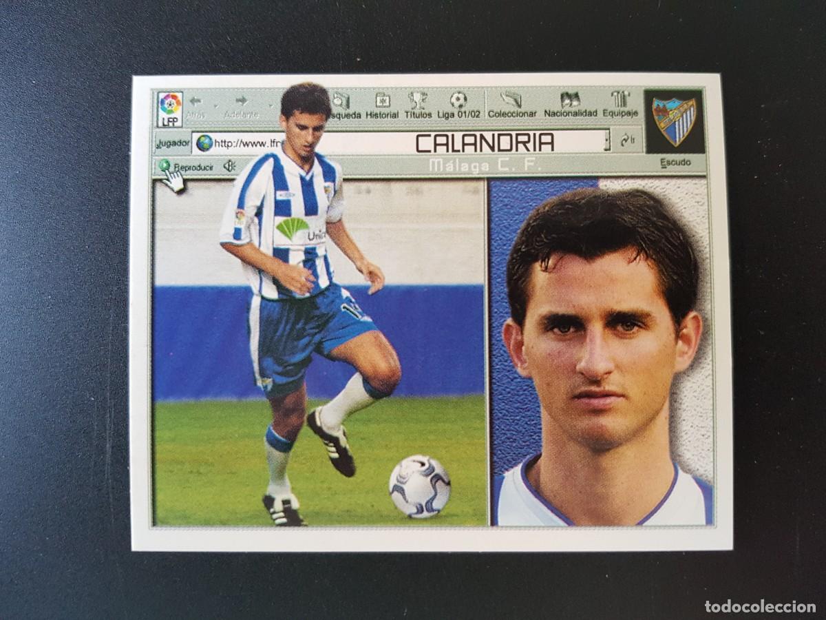 Football Stickers: Este Liga 2001/2002 2001 2002 01/02 01 02 Calandria Malaga ultimo fichaje 17 nuevo sin pegar