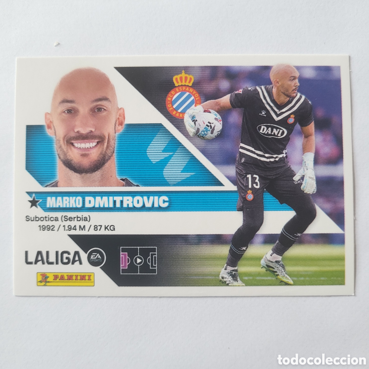 Cromos de f&uacute;tbol: 3 Marko Dmitrovic RCD Espanyol [Sticker] / La Liga Este 2026