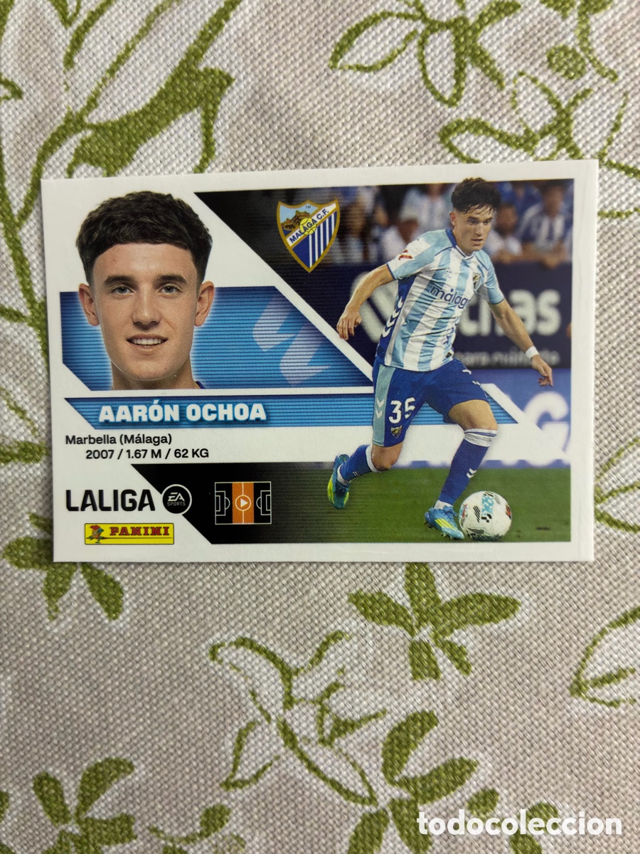 Cromos de Futebol: Cromo Aar&oacute;n Ochoa N&ordm; 15 M&aacute;laga CF Promesa - Colecci&oacute;n Este Panini Liga 2026-27 (Sin Pegar)