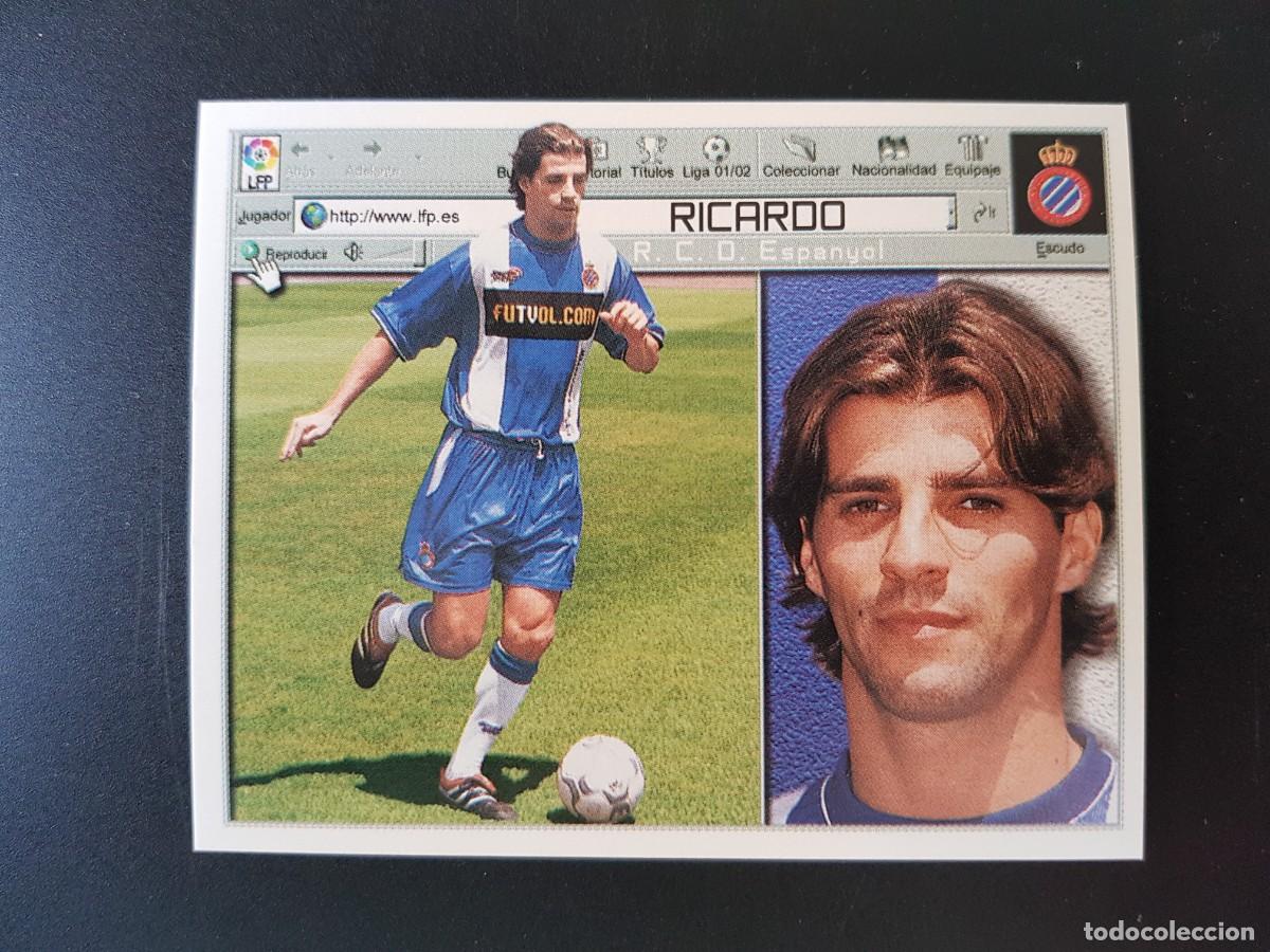 Figurine di Calcio: Este Liga 2001/2002 2001 2002 01/02 01 02 Ricardo Espanyol ultimo fichaje 10 nuevo sin pegar
