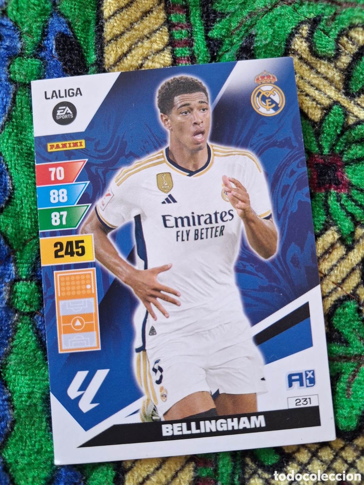 Cromos de f&uacute;tbol: Bellingham N&ordm; 231 Real Madrid LaLiga Santander Adrenalyn XL 2023 2024 Panini 24 25