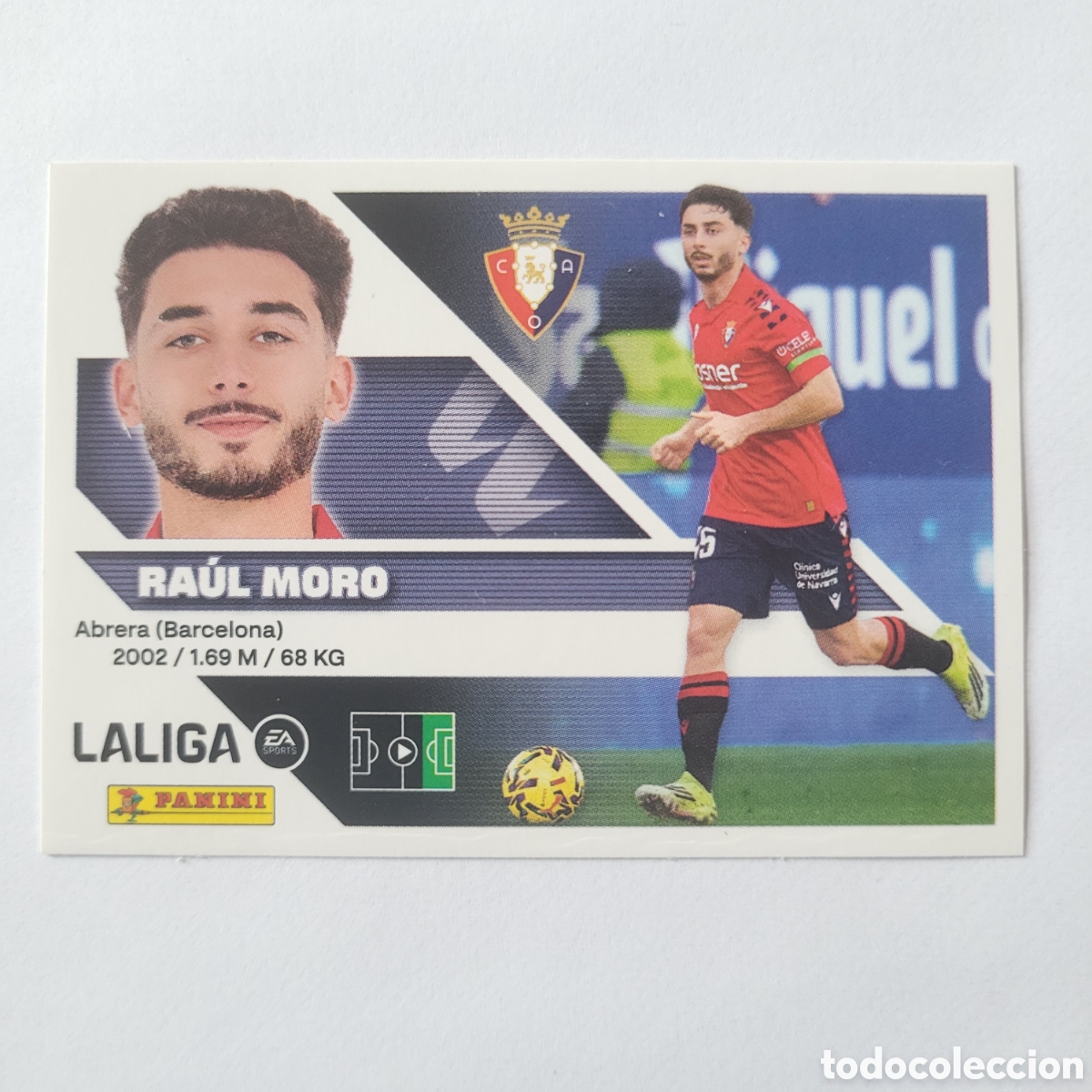 Cromos de f&uacute;tbol: 17 Ra&uacute;l Moro CA Osasuna [Sticker] / La Liga Este 2026