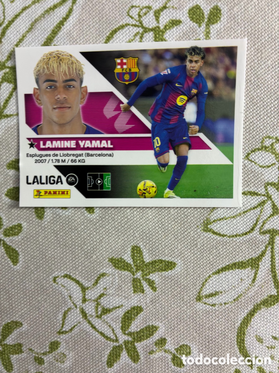Cromos de f&uacute;tbol: Cromo Lamine Yamal N&ordm; 20 F.C. Barcelona - Colecci&oacute;n Este Panini Liga 2026-27 (Sin Pegar) TOP