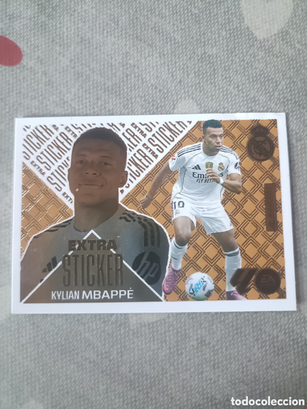 Cromos de f&uacute;tbol: Extra Sticker Mbappe Bronce Ediciones Este 26 27