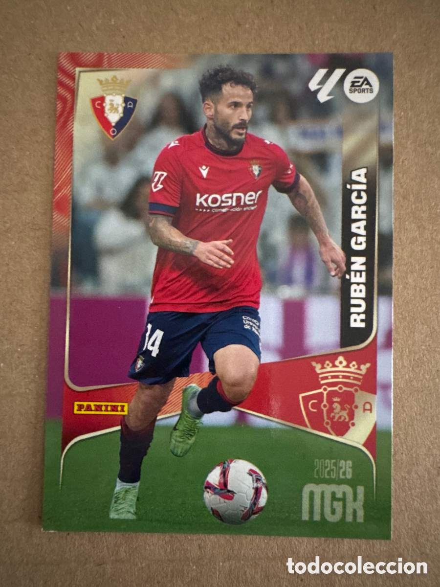 Cromos de f&uacute;tbol: # 265 Rub&eacute;n Garc&iacute;a CA Osasuna Megacracks 25 26 2025 2026 MGK