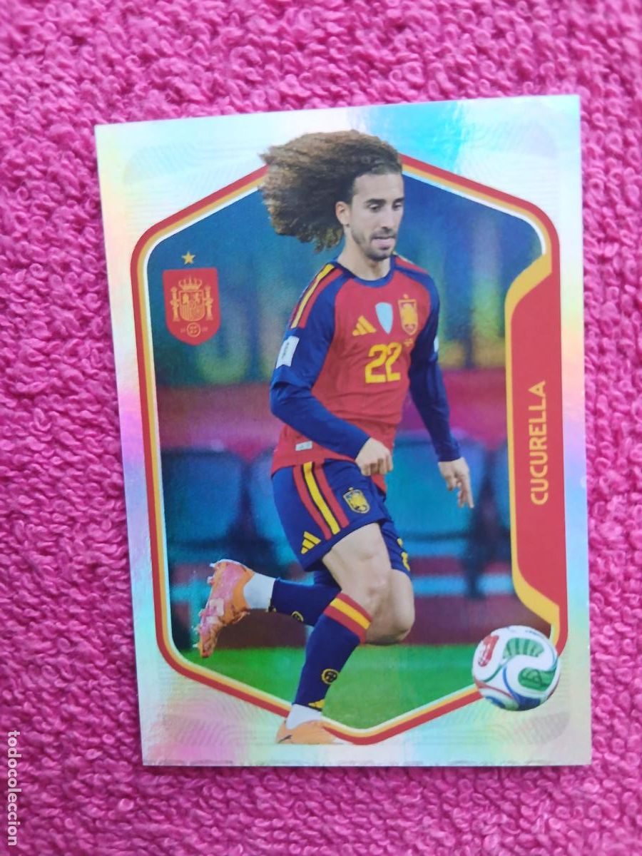 Cromos de f&uacute;tbol: espa&ntilde;a 2026 28 cucurella selecci&oacute;n espa&ntilde;ola panini carrefour family mundial de futbol (I)