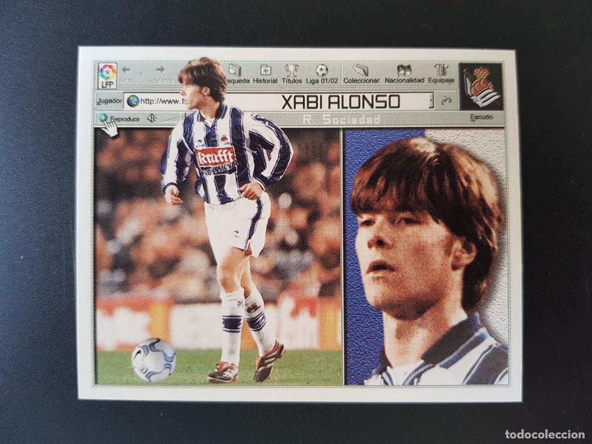 Fu&szlig;ball-Sticker: Este Liga 2001/2002 2001 2002 01/02 01 02 Xabi Alonso Real Sociedad rookie nuevo nunca pegado